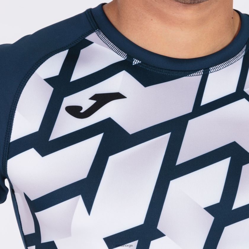 nei Joma skjorte kortermet myskin iii marineblå hvit FBD0T04734 menn