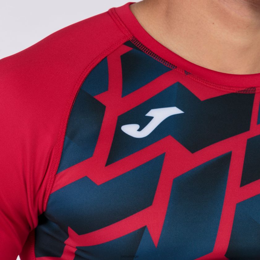 nei Joma skjorte kortermet myskin iii rød marineblå FBD0T01013 menn