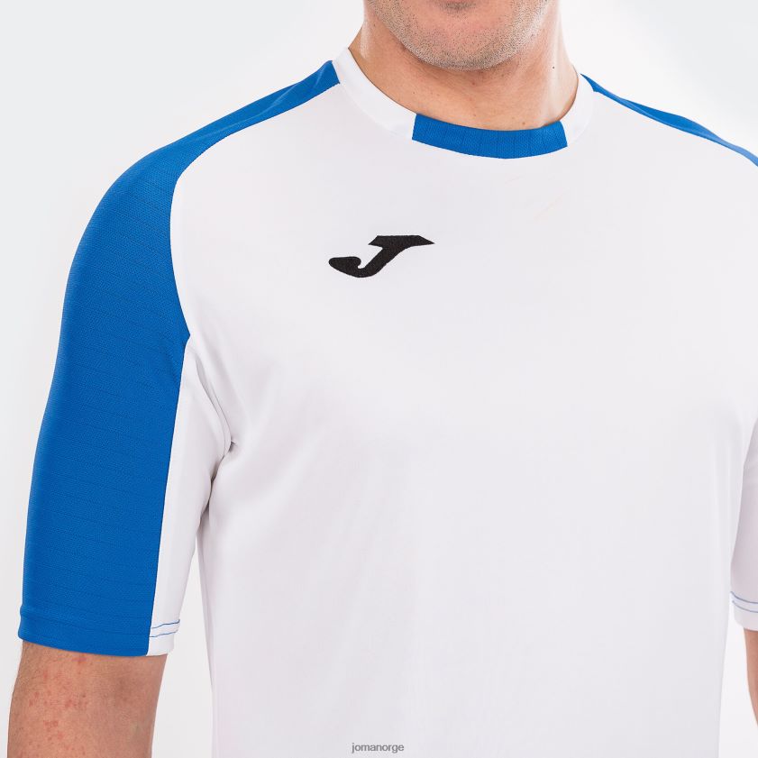 nei Joma skjorte kortermet nødvendig hvit kongeblå FBD0T03276 menn