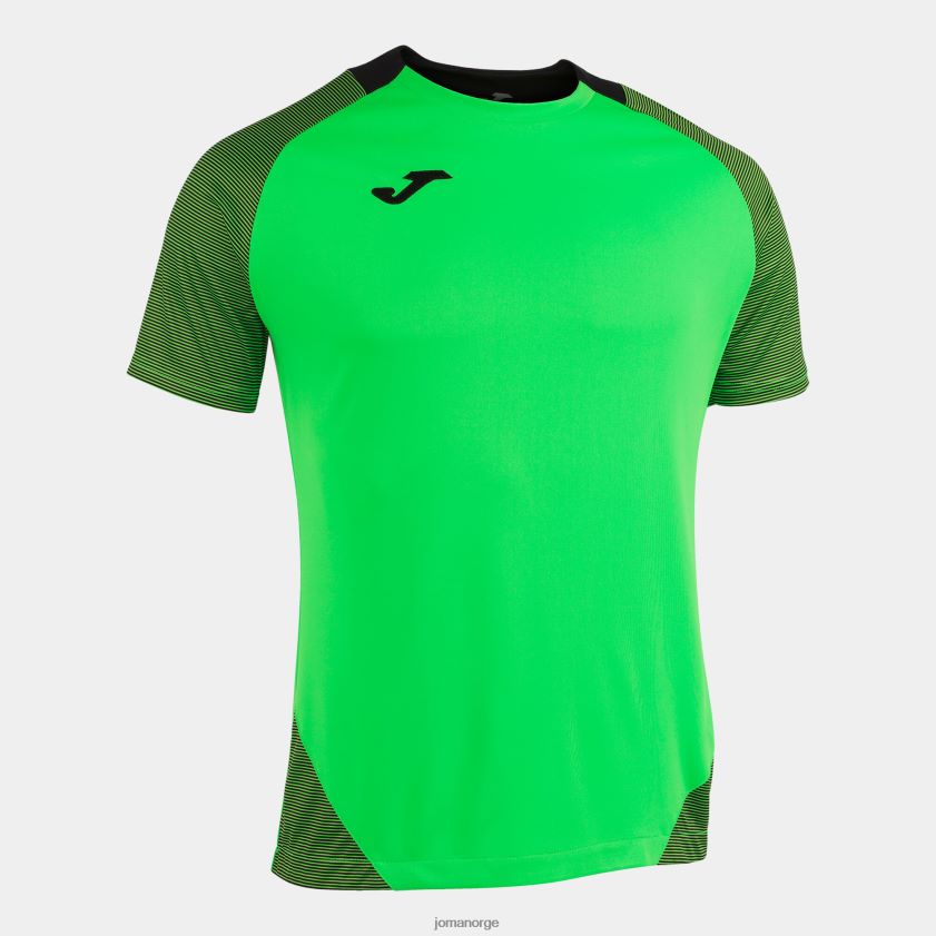nei Joma skjorte kortermet nødvendig ii fluorescerende grønn svart FBD0T04628 menn