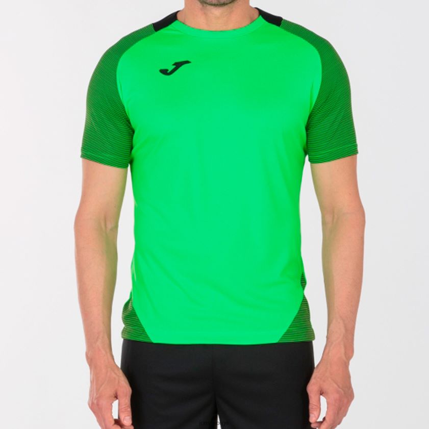 nei Joma skjorte kortermet nødvendig ii fluorescerende grønn svart FBD0T04628 menn