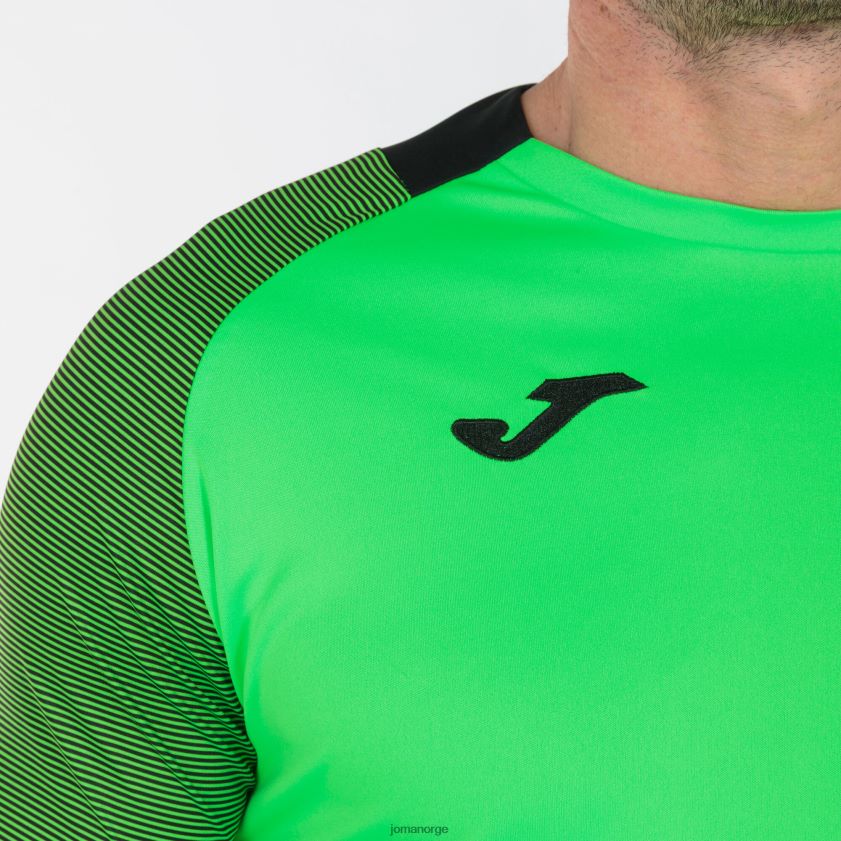 nei Joma skjorte kortermet nødvendig ii fluorescerende grønn svart FBD0T04628 menn