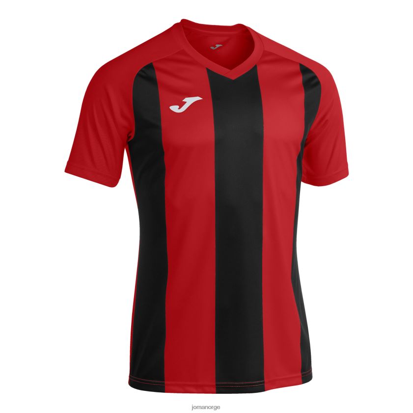 nei Joma skjorte kortermet pisa ii rød svart FBD0T04571 menn
