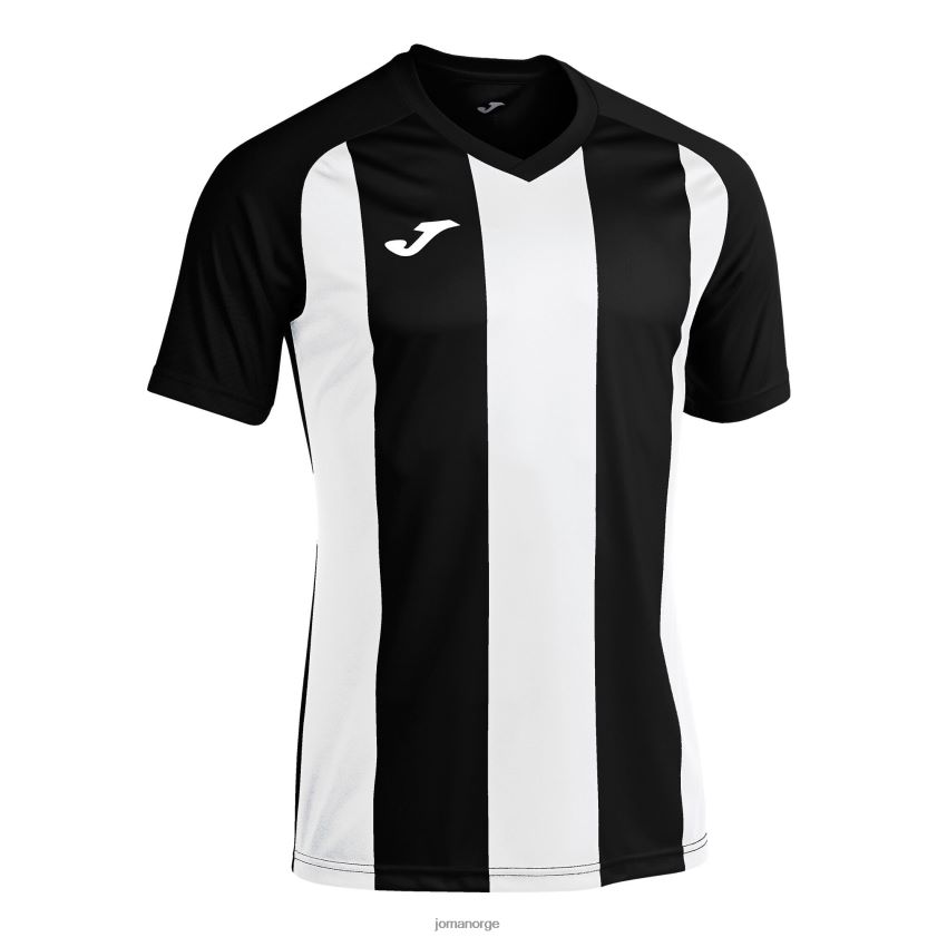 nei Joma skjorte kortermet pisa ii svart hvit FBD0T04570 menn