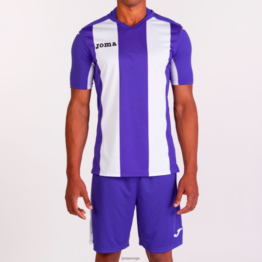 nei Joma skjorte kortermet pisa lilla hvit FBD0T03488 menn