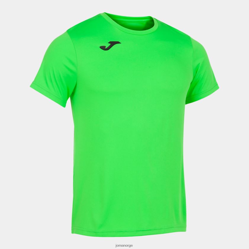 nei Joma skjorte kortermet plate ii fluorescerende grønn FBD0T028 menn