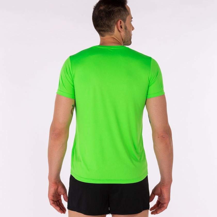 nei Joma skjorte kortermet plate ii fluorescerende grønn FBD0T028 menn