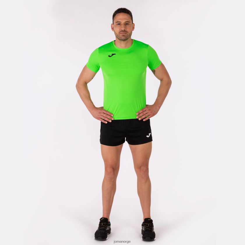 nei Joma skjorte kortermet plate ii fluorescerende grønn FBD0T028 menn