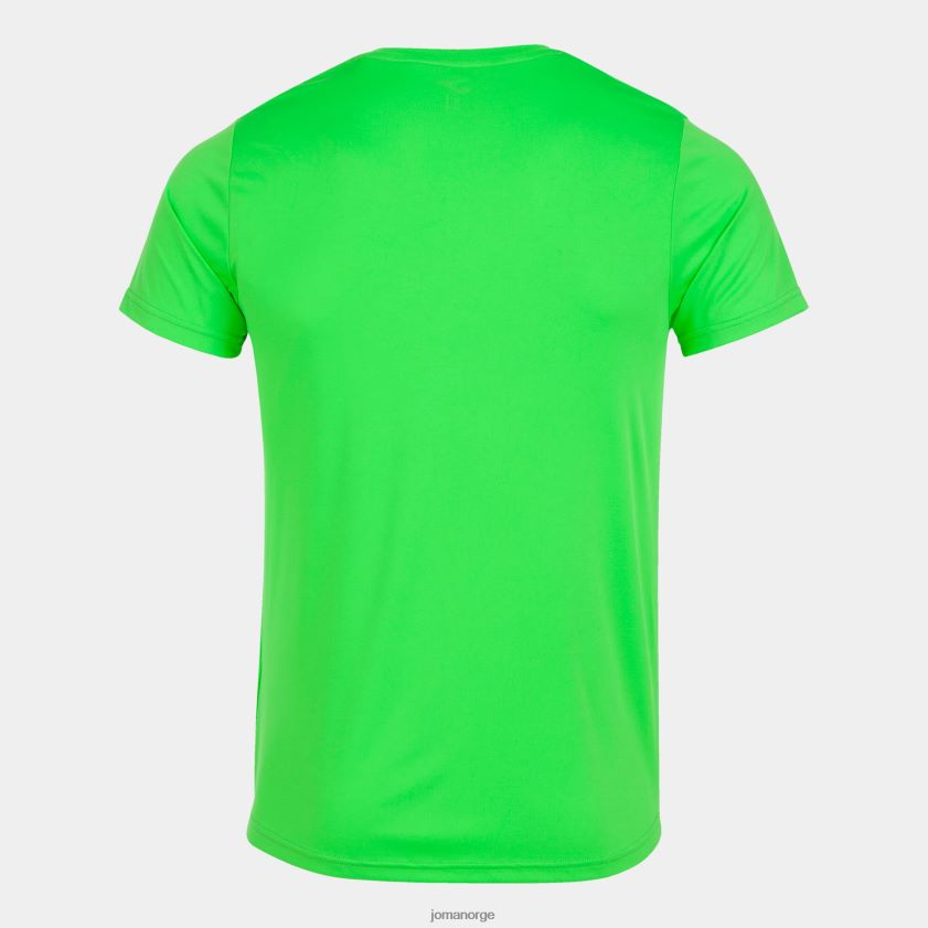 nei Joma skjorte kortermet plate ii fluorescerende grønn FBD0T028 menn