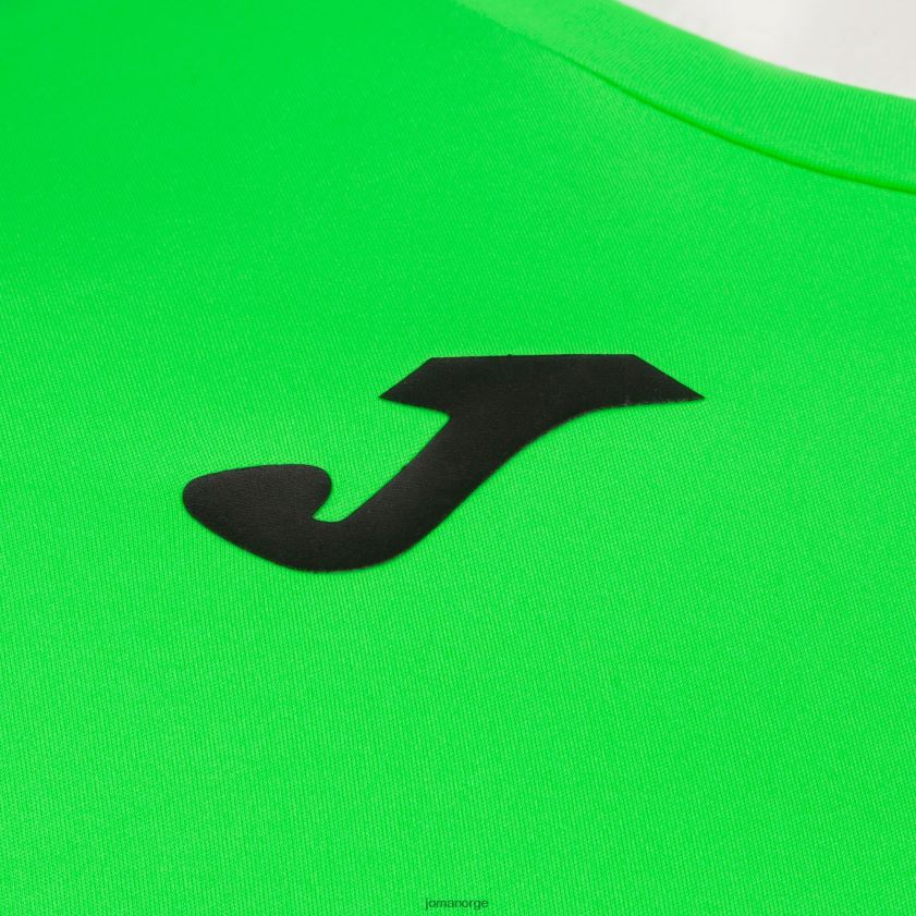 nei Joma skjorte kortermet plate ii fluorescerende grønn FBD0T028 menn