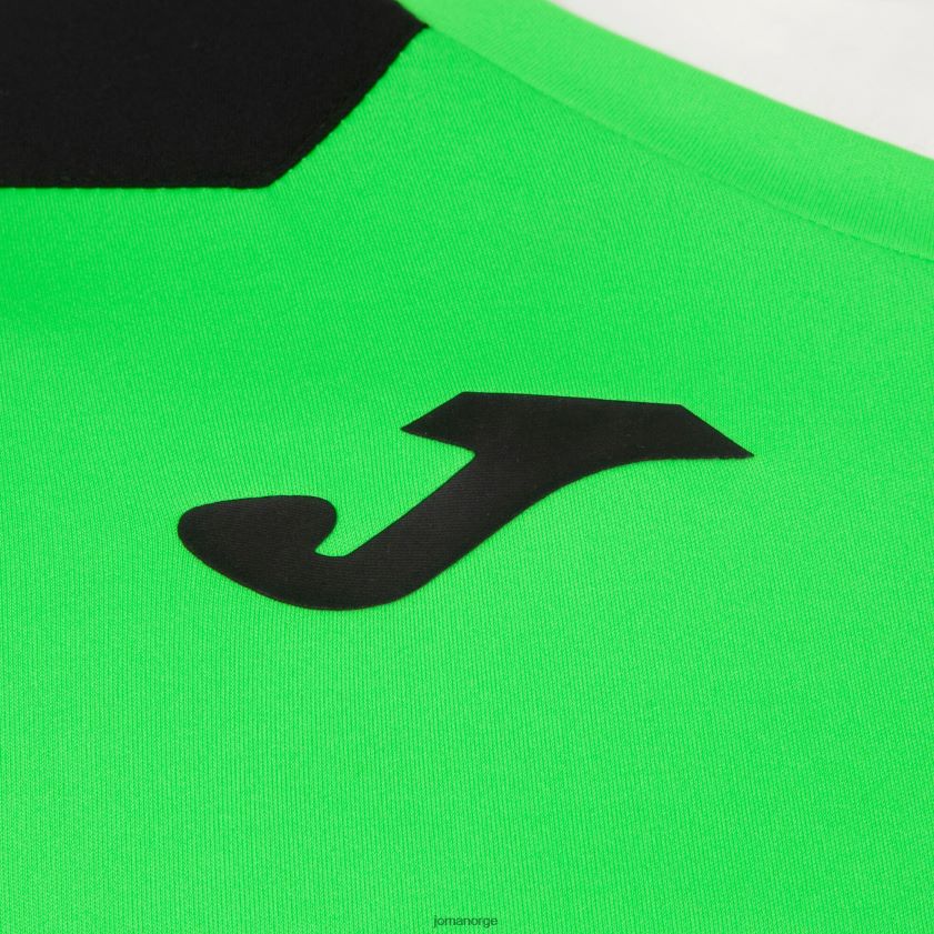 nei Joma skjorte kortermet plate ii fluorescerende grønn svart FBD0T03049 menn
