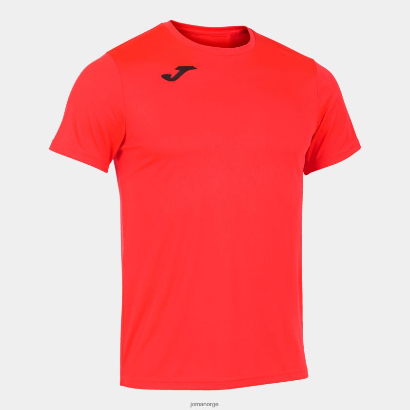 nei Joma skjorte kortermet plate ii fluorescerende koraller FBD0T04259 menn