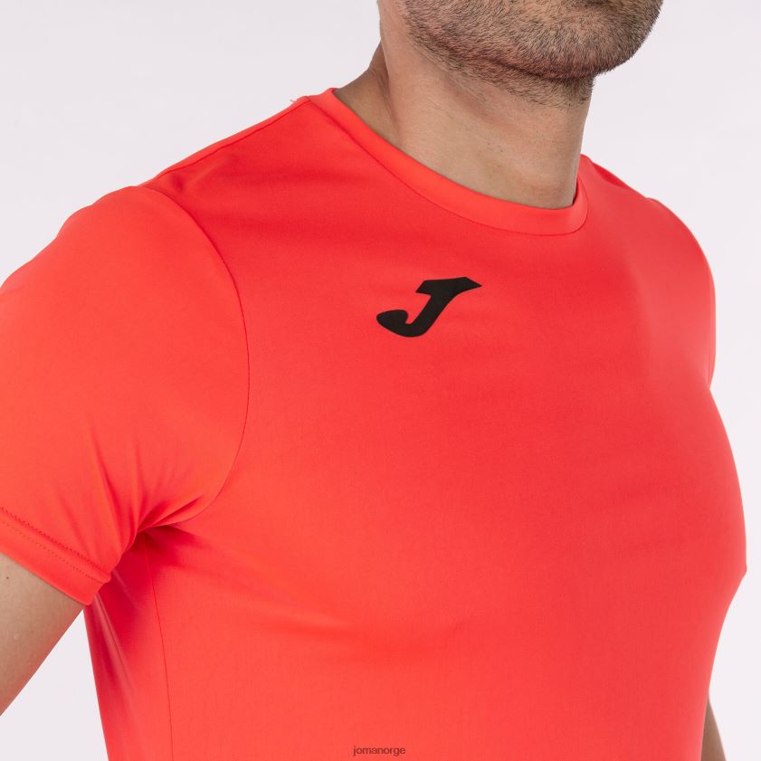 nei Joma skjorte kortermet plate ii fluorescerende koraller FBD0T04259 menn