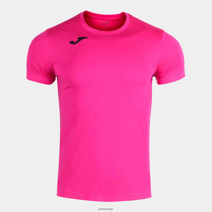 nei Joma skjorte kortermet plate ii fluorescerende rosa FBD0T030 menn