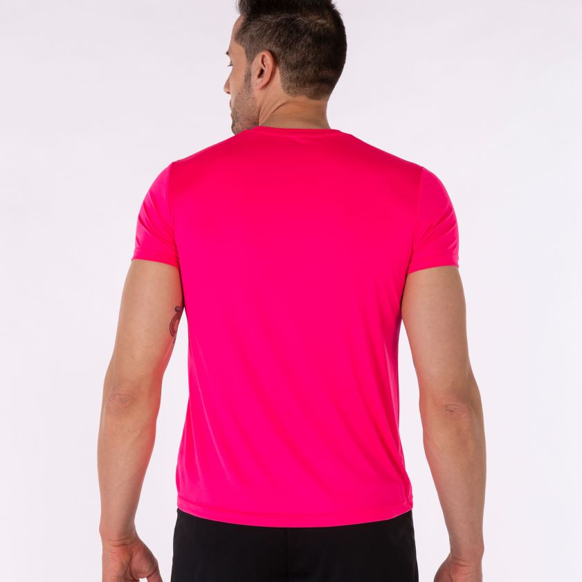 nei Joma skjorte kortermet plate ii fluorescerende rosa FBD0T030 menn