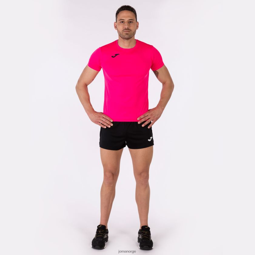 nei Joma skjorte kortermet plate ii fluorescerende rosa FBD0T030 menn