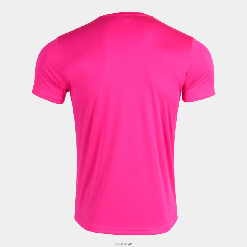 nei Joma skjorte kortermet plate ii fluorescerende rosa FBD0T030 menn