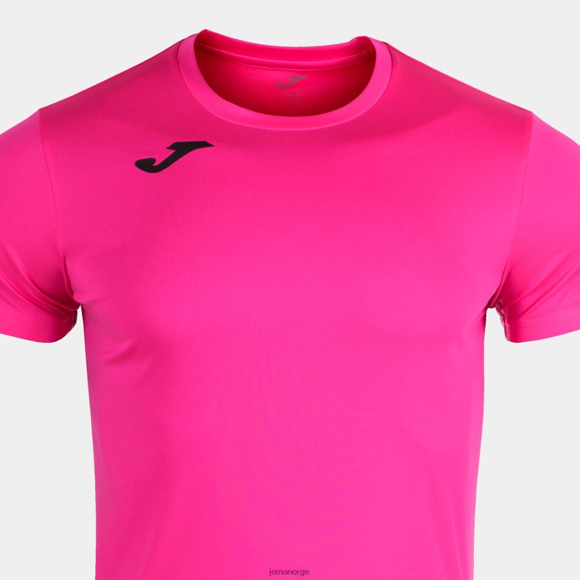 nei Joma skjorte kortermet plate ii fluorescerende rosa FBD0T030 menn