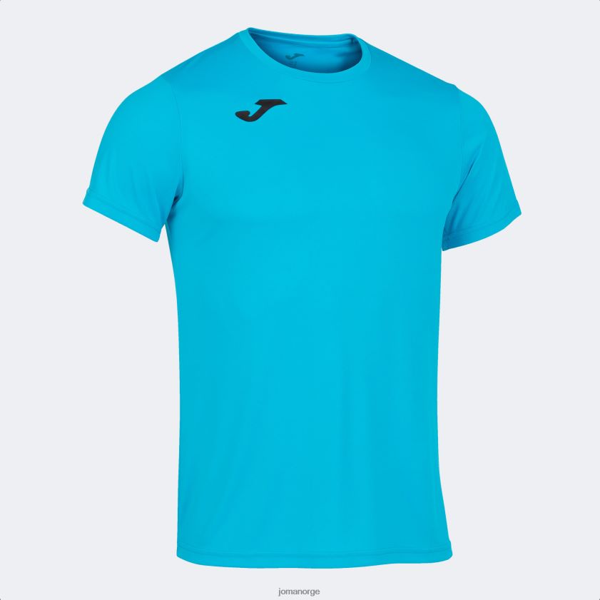 nei Joma skjorte kortermet plate ii fluorescerende turkis FBD0T021 menn