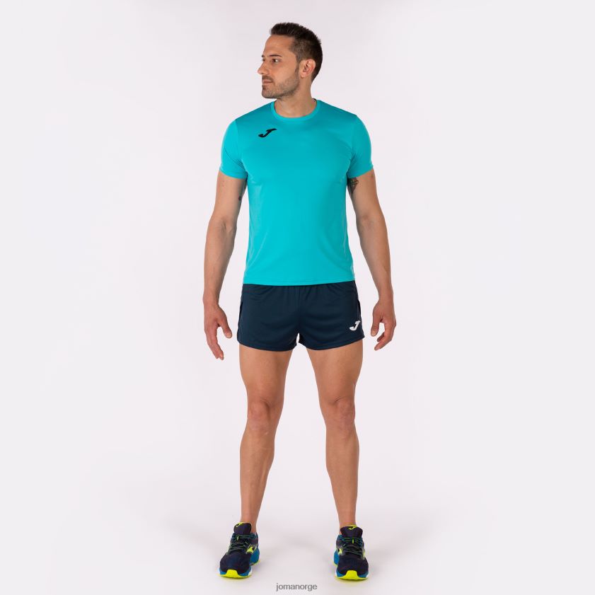 nei Joma skjorte kortermet plate ii fluorescerende turkis FBD0T021 menn