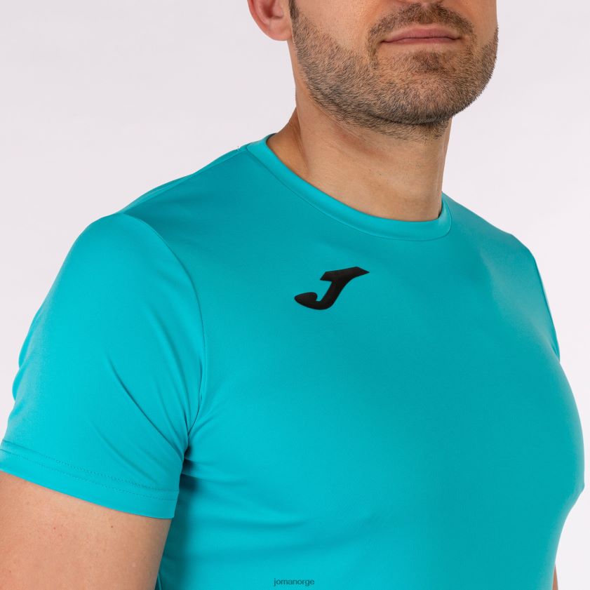 nei Joma skjorte kortermet plate ii fluorescerende turkis FBD0T021 menn