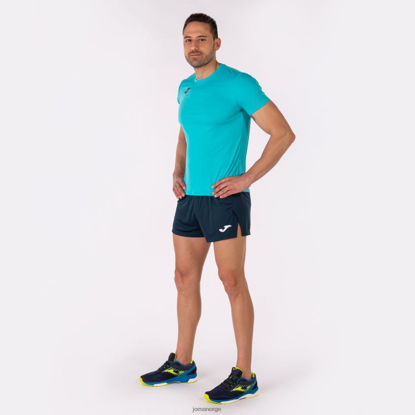 nei Joma skjorte kortermet plate ii fluorescerende turkis FBD0T021 menn