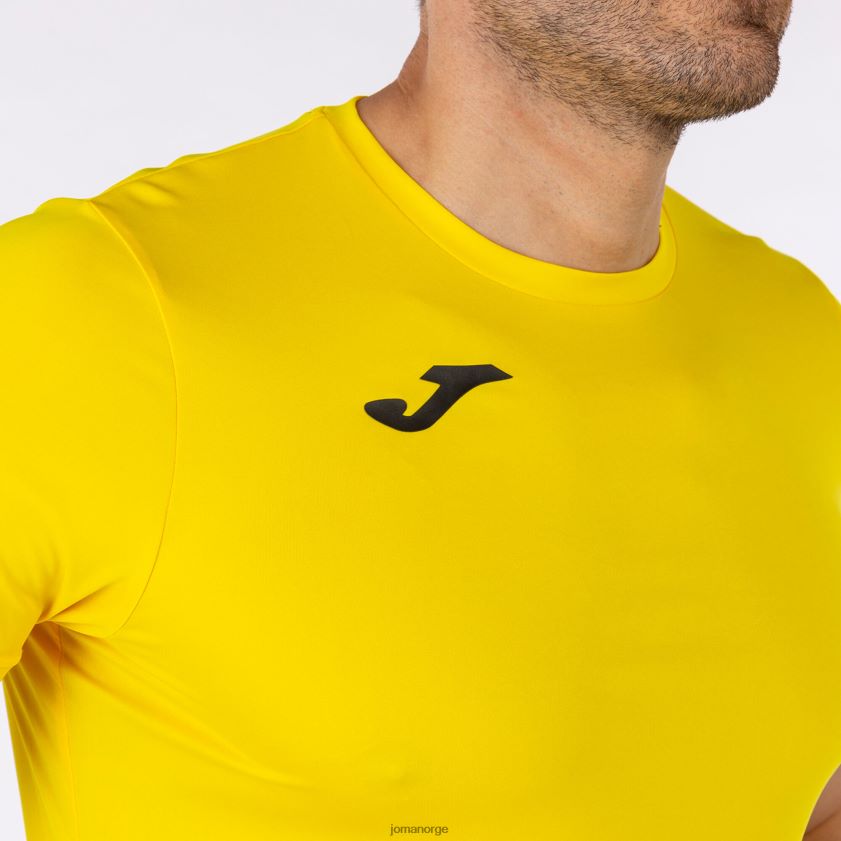 nei Joma skjorte kortermet plate ii gul FBD0T03101 menn