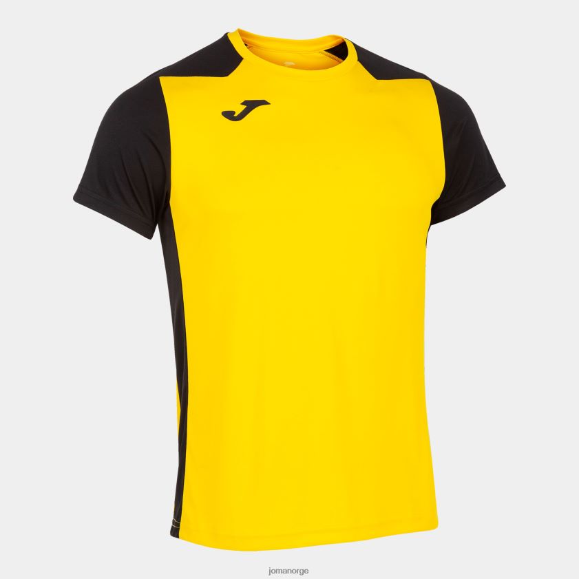 nei Joma skjorte kortermet plate ii gul svart FBD0T0820 menn