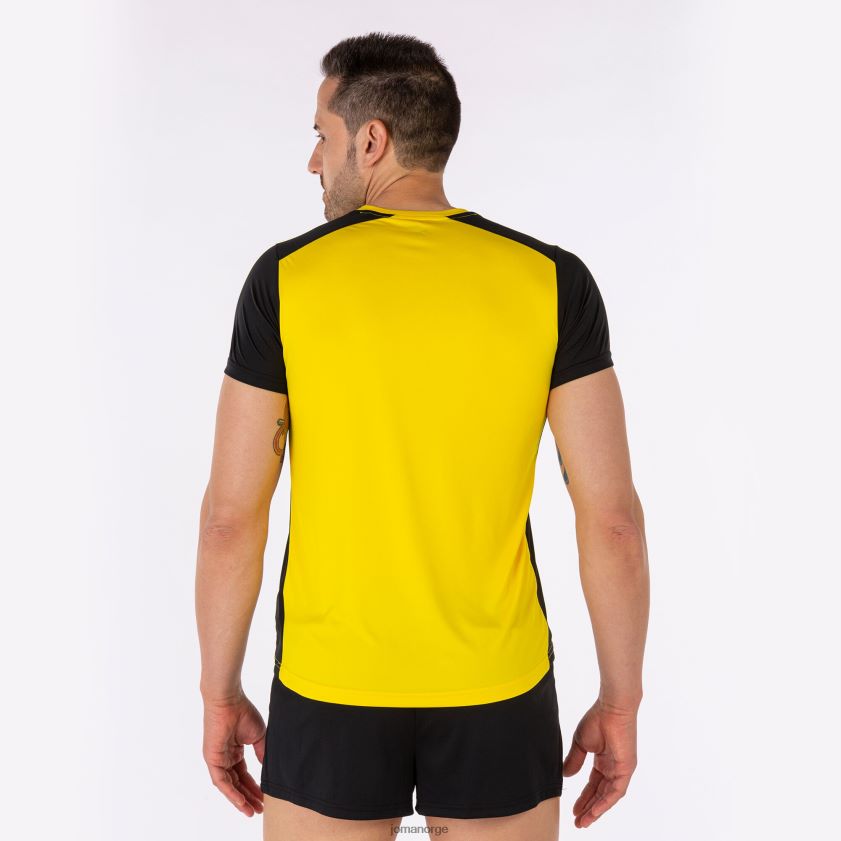 nei Joma skjorte kortermet plate ii gul svart FBD0T0820 menn