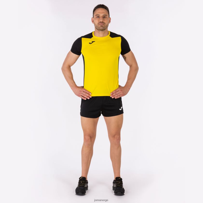 nei Joma skjorte kortermet plate ii gul svart FBD0T0820 menn