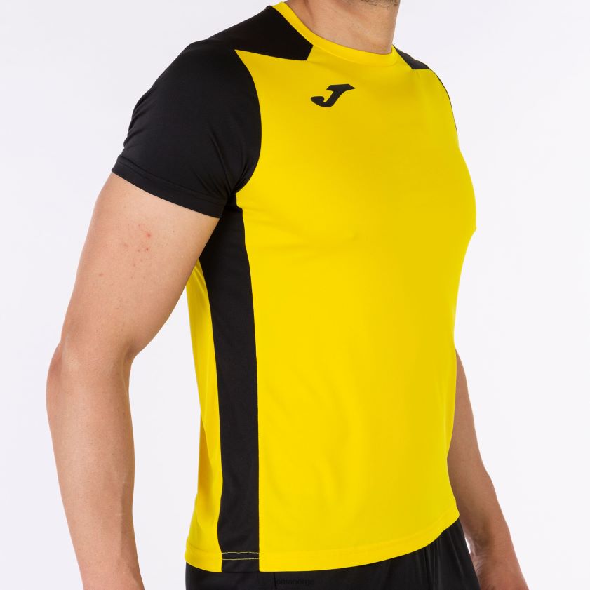 nei Joma skjorte kortermet plate ii gul svart FBD0T0820 menn