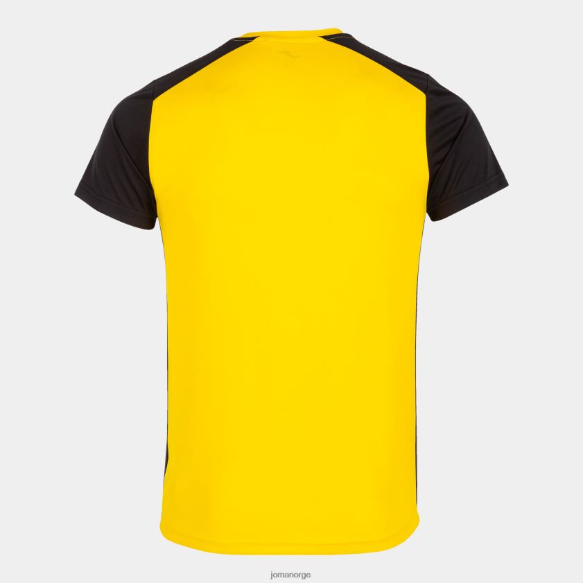 nei Joma skjorte kortermet plate ii gul svart FBD0T0820 menn