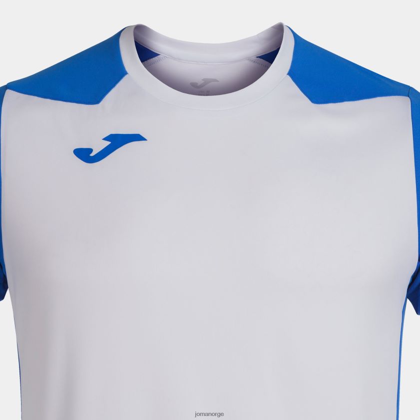nei Joma skjorte kortermet plate ii hvit kongeblå FBD0T03112 menn