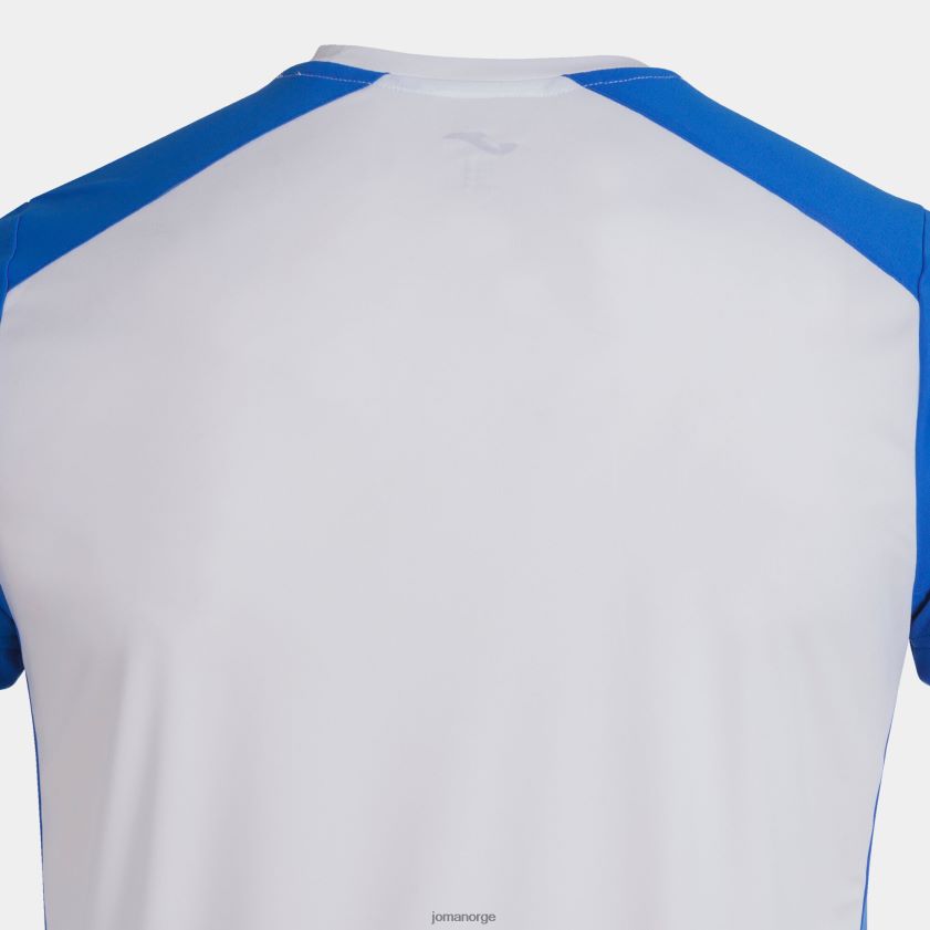 nei Joma skjorte kortermet plate ii hvit kongeblå FBD0T03112 menn
