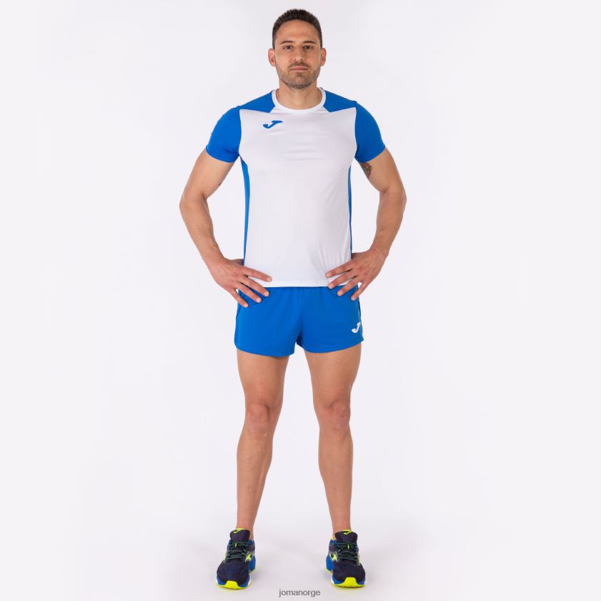 nei Joma skjorte kortermet plate ii hvit kongeblå FBD0T03112 menn