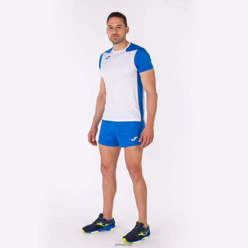 nei Joma skjorte kortermet plate ii hvit kongeblå FBD0T03112 menn