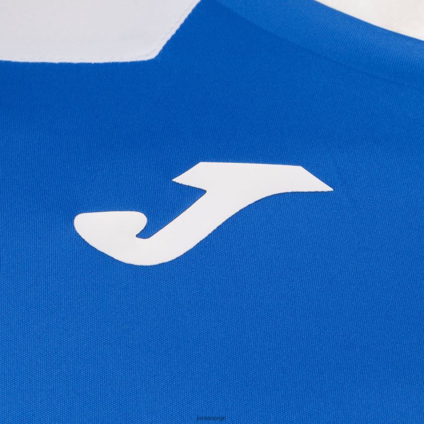 nei Joma skjorte kortermet plate ii kongeblå hvit FBD0T04308 menn