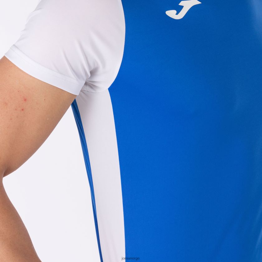 nei Joma skjorte kortermet plate ii kongeblå hvit FBD0T04308 menn