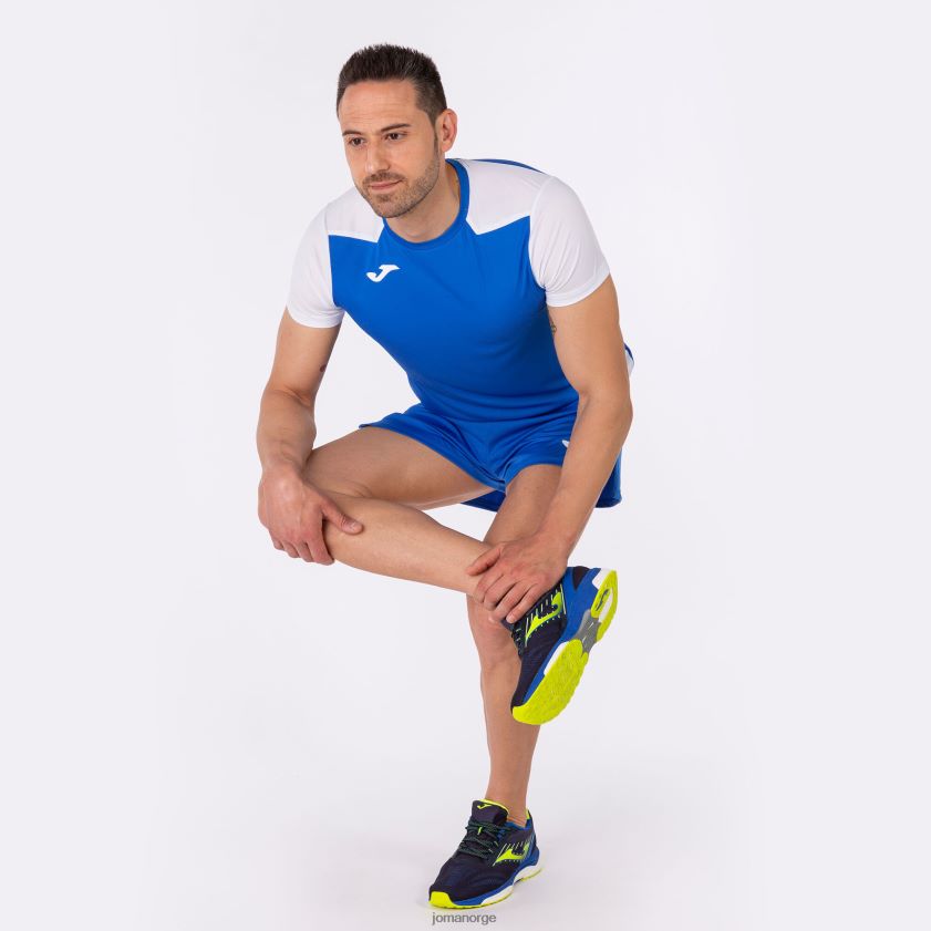nei Joma skjorte kortermet plate ii kongeblå hvit FBD0T04308 menn