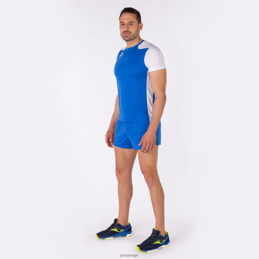 nei Joma skjorte kortermet plate ii kongeblå hvit FBD0T04308 menn