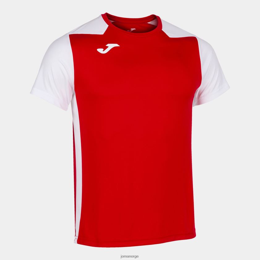 nei Joma skjorte kortermet plate ii rød Hvit FBD0T03554 menn