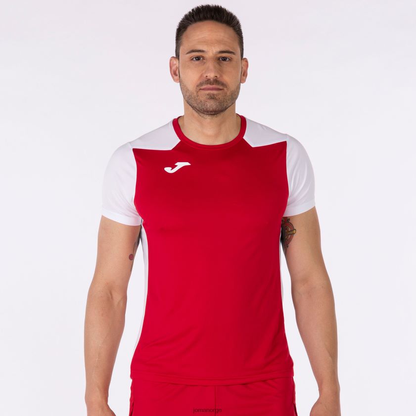 nei Joma skjorte kortermet plate ii rød Hvit FBD0T03554 menn