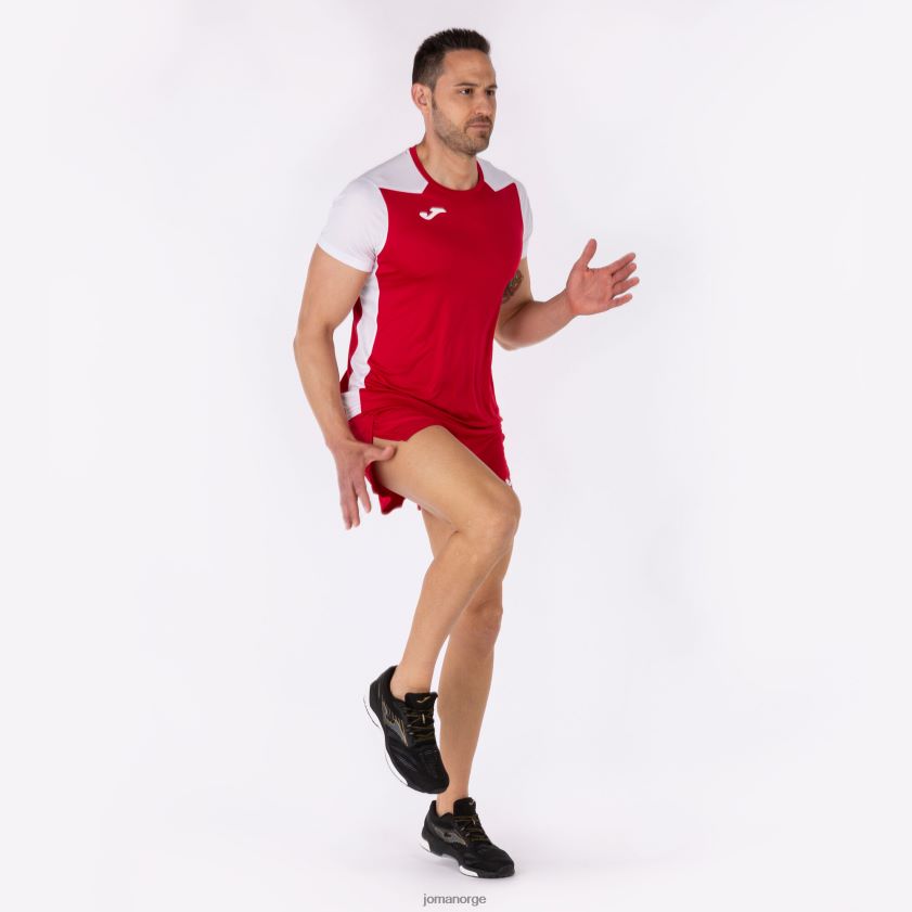 nei Joma skjorte kortermet plate ii rød Hvit FBD0T03554 menn