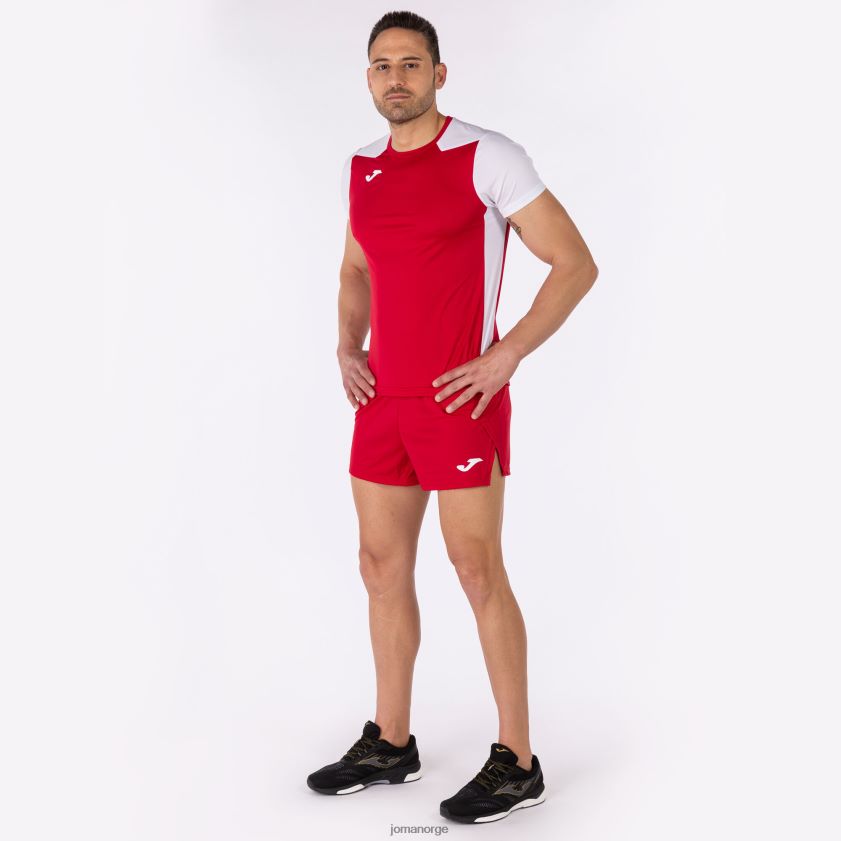 nei Joma skjorte kortermet plate ii rød Hvit FBD0T03554 menn