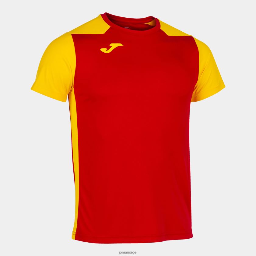 nei Joma skjorte kortermet plate ii rød gul FBD0T01357 menn