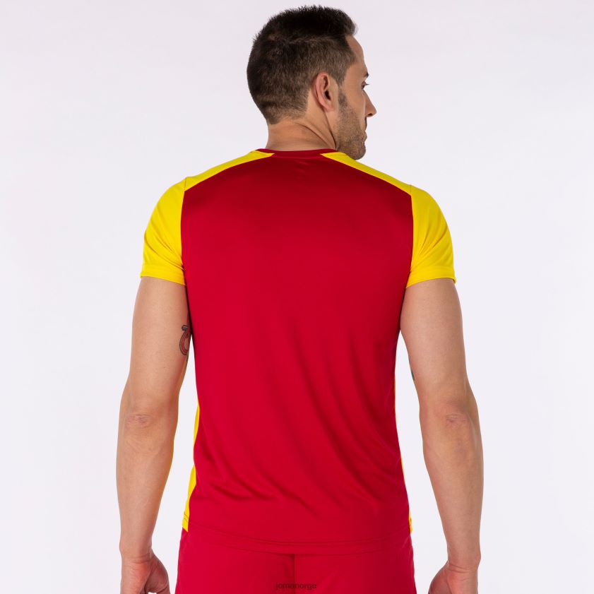 nei Joma skjorte kortermet plate ii rød gul FBD0T01357 menn