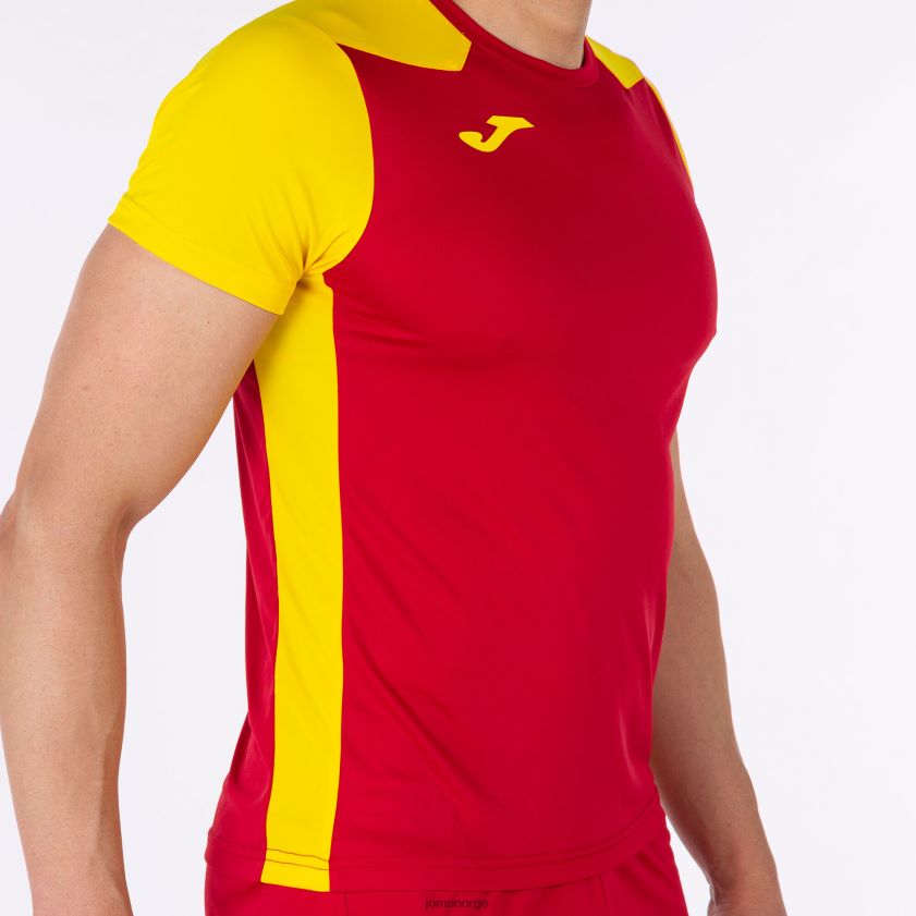 nei Joma skjorte kortermet plate ii rød gul FBD0T01357 menn