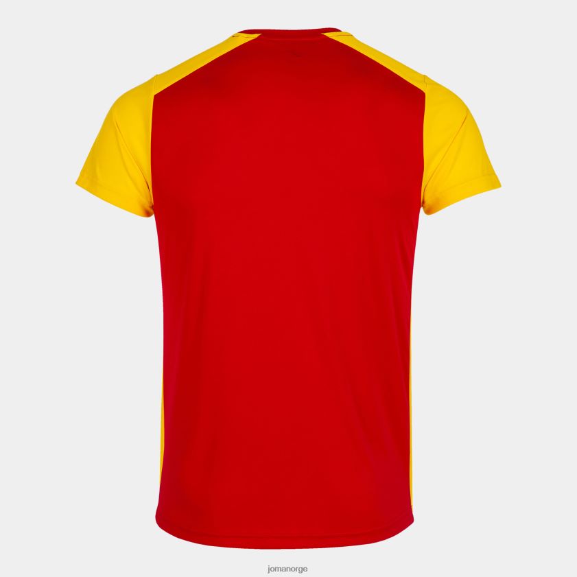 nei Joma skjorte kortermet plate ii rød gul FBD0T01357 menn