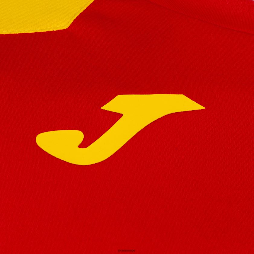 nei Joma skjorte kortermet plate ii rød gul FBD0T01357 menn