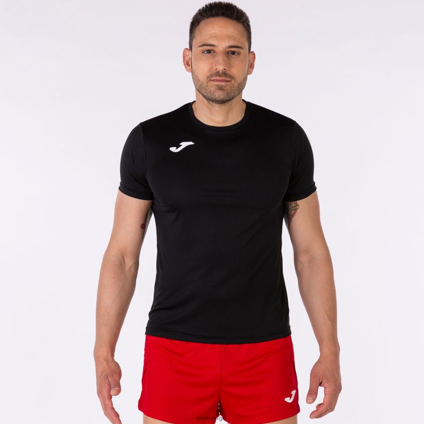 nei Joma skjorte kortermet plate ii svart FBD0T014 menn